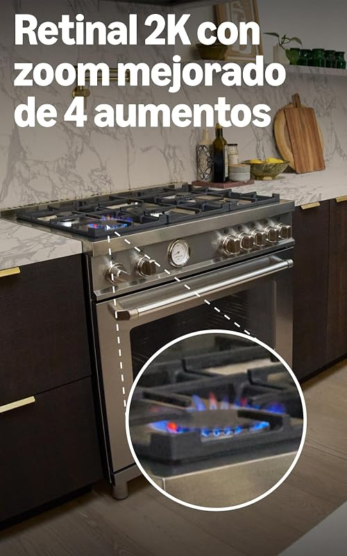 Cámara interior Plus (Indoor Camera Plus, última generación), Cámara de seguridad, enchufe, Retinal 2K, cubierta manual del objetivo, Prueba gratuita de 30 días del plan de suscripción Ring