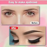 TEUVO Eyebrow Stencil Kit 12 Styles Shaper with Brush & Razor for Beginners view 7
