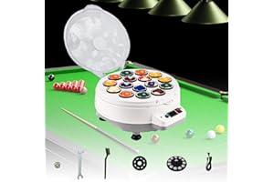 Jueraori 16 Balls Billiard Ball Cleaner and Polisher, Automatic Pool Balls Cleaning Machine, Snooker Polishing Washing Machine for Private Billiard Rooms Clubs Clubhouses