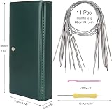 Aeelike Circular Knitting Needles 80cm Set 11 Sizes with Case Gauge 32in view 4