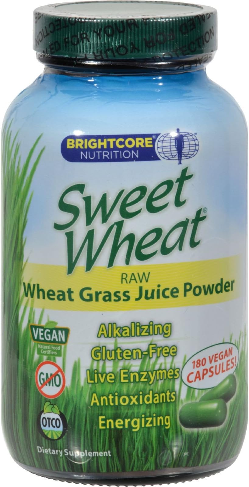Sweet Wheat Freeze Dried Wheat Grass Juice Powder - 180 Caps
