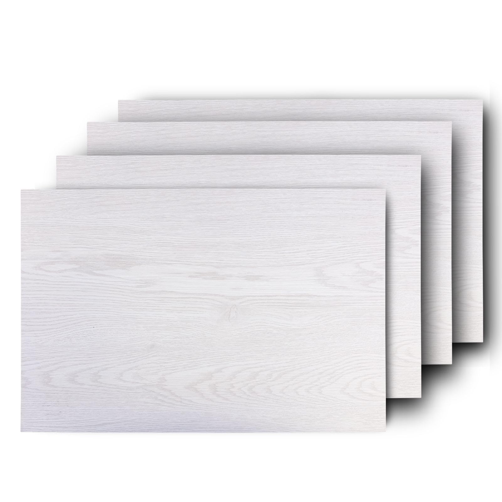 Westmark Set Of 4 Table Sets/Placemats, 45 x 30 cm, Synthetic, Wood Look, Saleen Edition: Nature, Maple White, 01059610150
