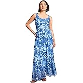 Jones New York Womens Women's Sleeveless Tiered Chiffon Dress