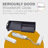 Harris Seriously Good Woodwork Mini Roller Set 4in Tray Frame Gloss Sleeves view 4