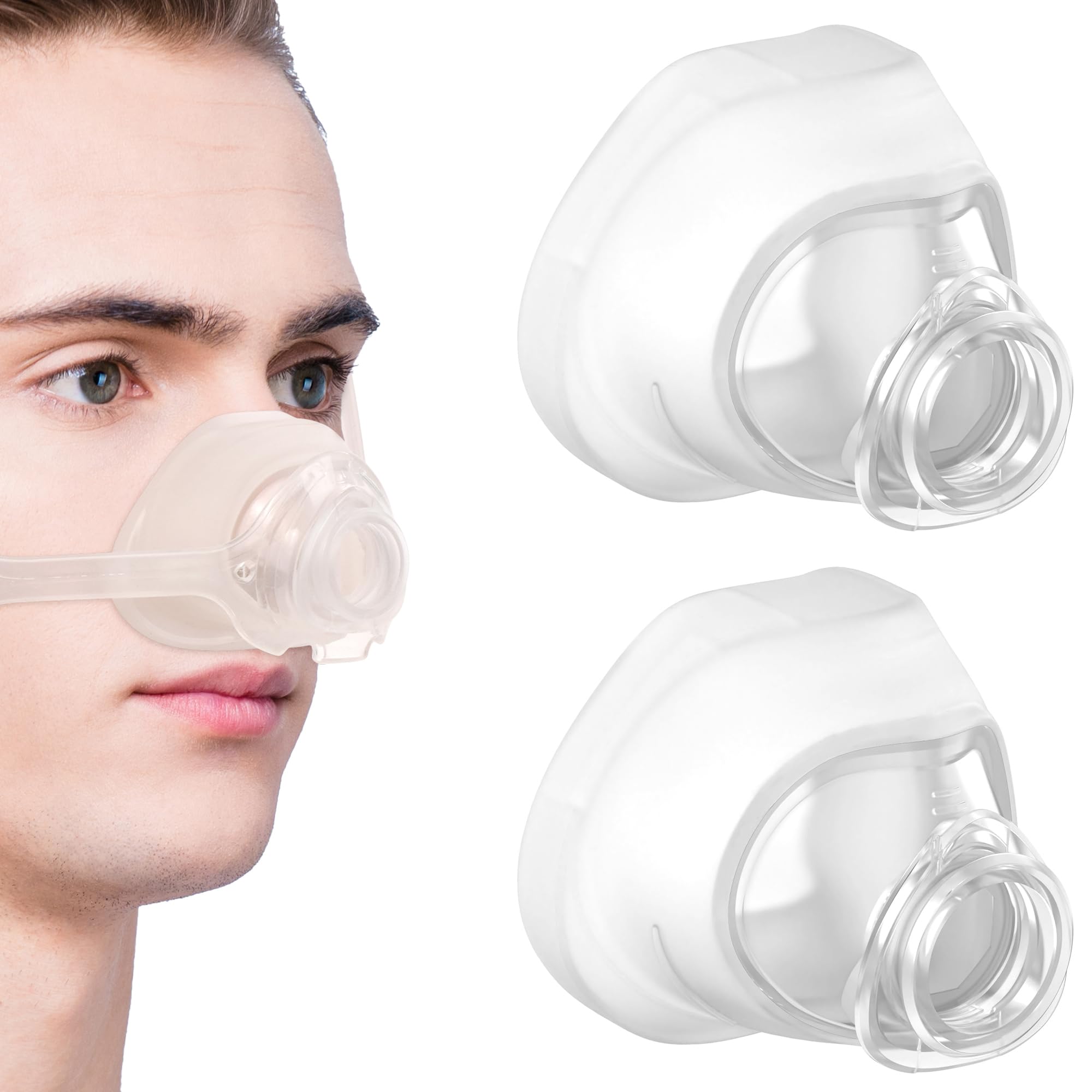 Photo 1 of 2 Pack Reliable Seal Cushions for Wisp Reduced Irritation Replacements Improved Comfort CPAP Supplies - Small