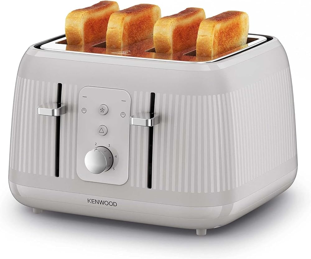 Kenwood Dawn 4-Slot Toaster TFP09.000CR 1800W Defrost Reheat Cancel