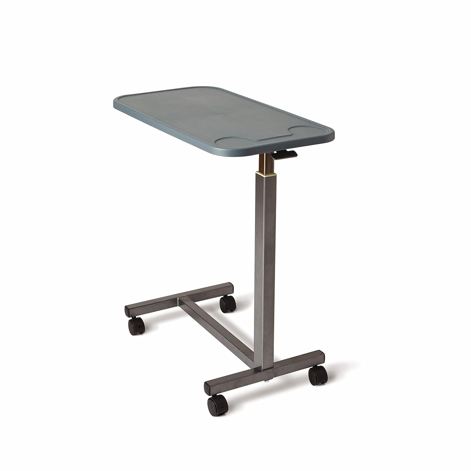 Medline - n Adjustable Overbed Bedside Table with Wheels, Great for Hospital Use or At Home as Bed Tray, Composite Table Top: Industrial & Scientific