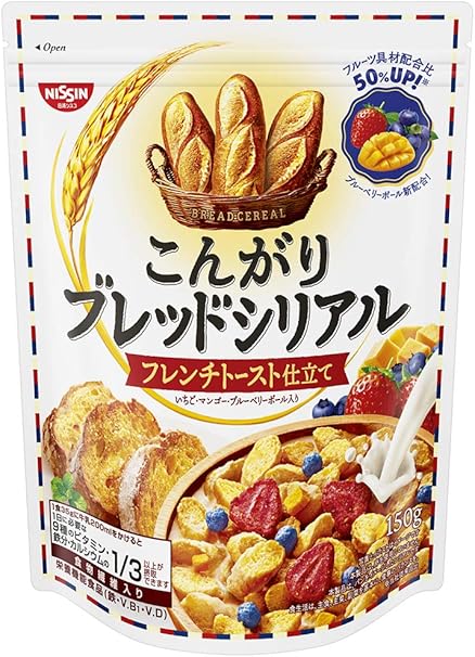 Amazon 日清シスコ こんがりブレッドシリアル フレンチトースト仕立て 150g 6袋 日清シスコ シリアル 通販