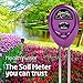 Soil pH Meter, 3-in-1 Soil Test Kit For Moisture, Light & pH, A Must Have For Home And Garden, Lawn, Farm, Plants, Herbs & Gardening Tools, Indoor/Outdoors Plant Care Soil Tester (No Battery Needed)thumb 3