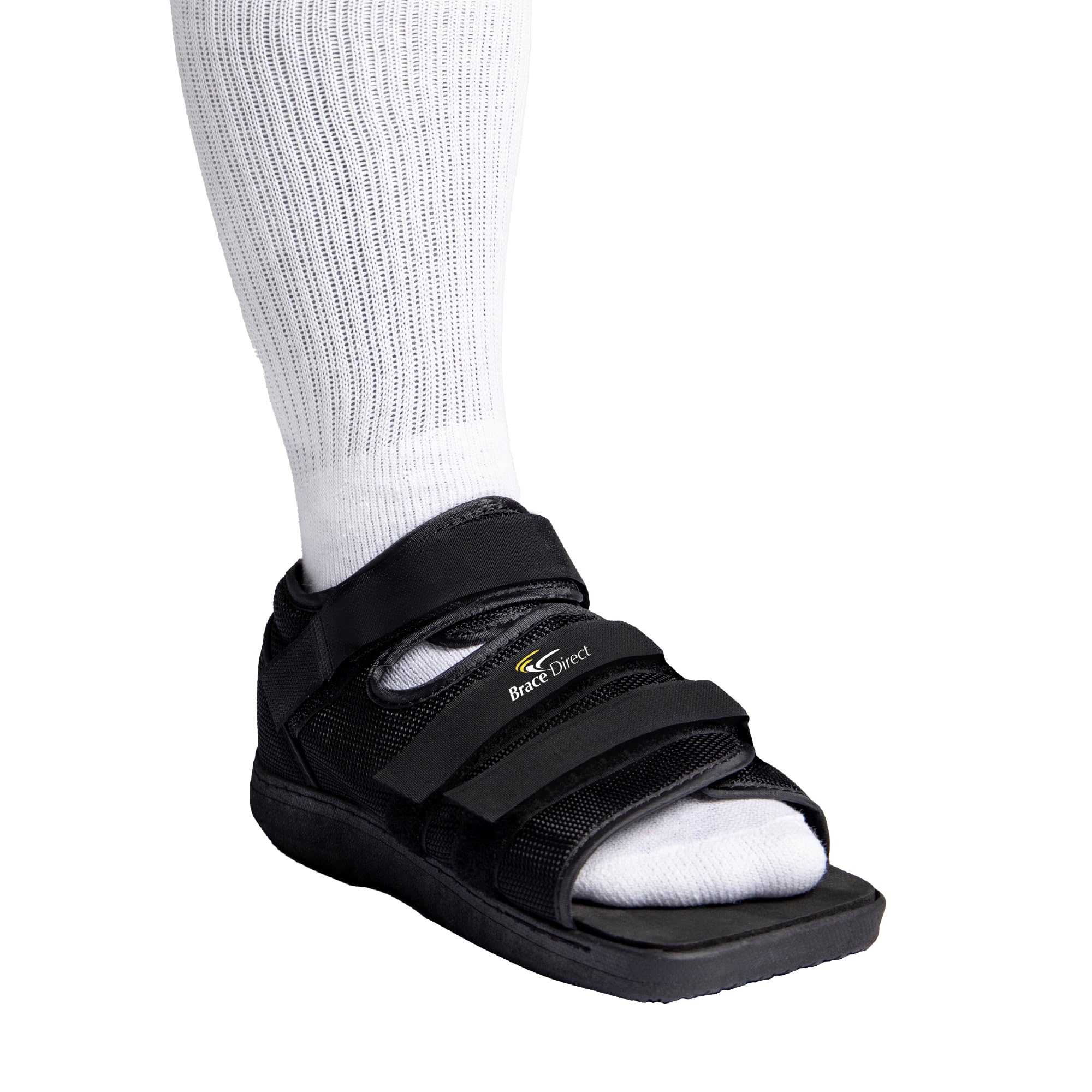 Brace Direct Post-Op Shoe - Adjustable Orthopedic Walking Shoe for Broken Foot & Toe, Stress Fractures, Bunions, Post-Surgery Recovery, Left or Right Foot, Women M (US Shoe Size 7.5-8.5/24.5 cm)