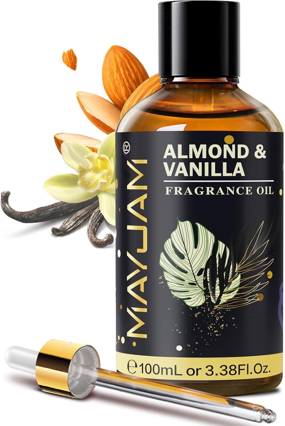 MAYJAM Fragrance Oil 100ML Almond Vanilla Aromatherapy Diffuser Oil