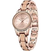 VTAIGE Women's Bracelet Watch Stainless Steel Two Tone Womens Watches Minimalist Dial Elegant Analog Wrist Watch for Women