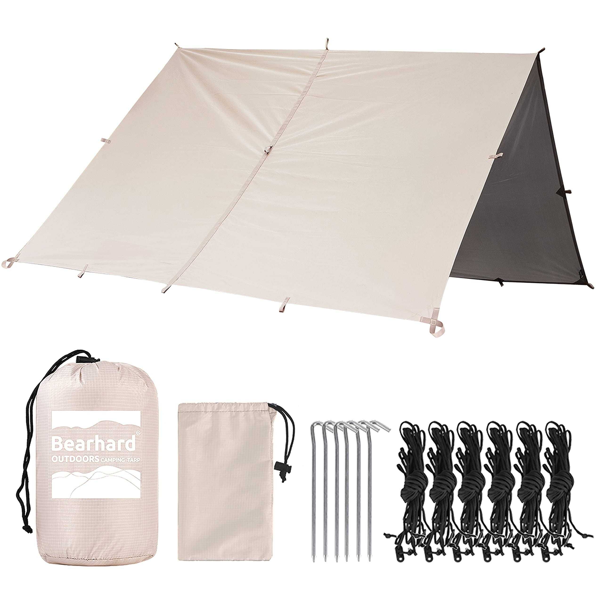 Bearhard Waterproof Camping Tarp, Lightweight
