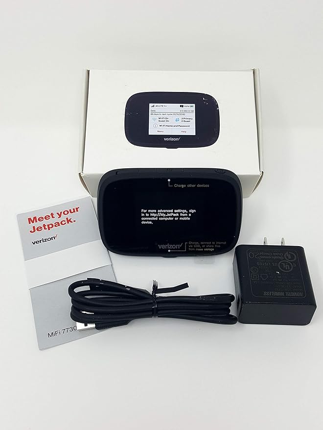 Novatel Verizon Wireless Jetpack 7730L 4G LTE Advanced Mobile Hotspot