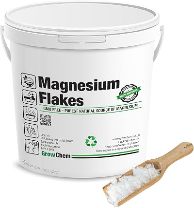 Grow Chem Magnesium Flakes 8KG Bucket Dead Sea Magnesium Chloride Bath Salts