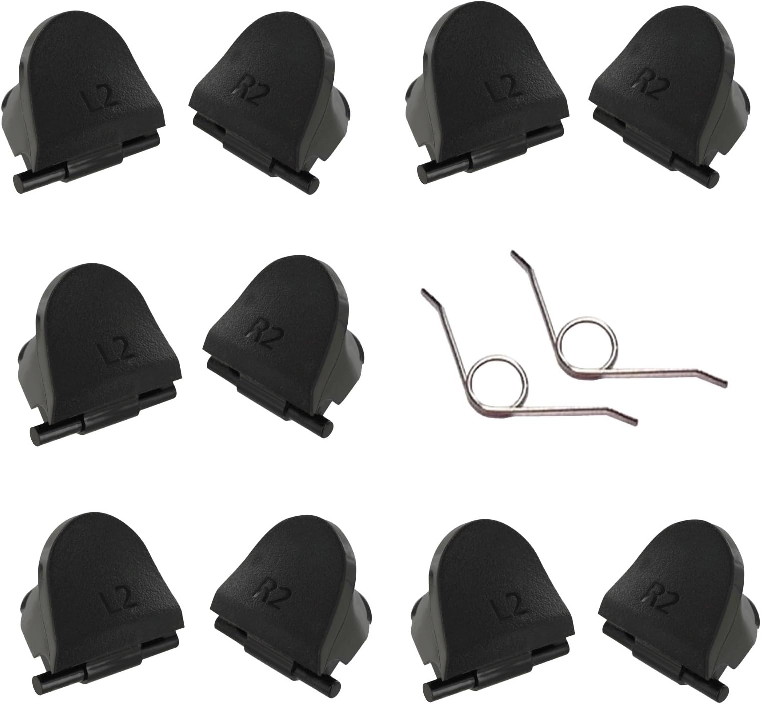Allwish 5 Pairs L2 R2 Trigger Springs Replacement Parts Buttons For PlayStation 4 PS4 Controller