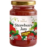 My Normal No Sugar Strawberry Jam - Keto, Diabetic-Friendly 11.28 oz | 50% Fruit Jelly, Allulose, Only 4 Ingredients, Keto-Friendly, No Artificial Colors, Flavors or Preservatives