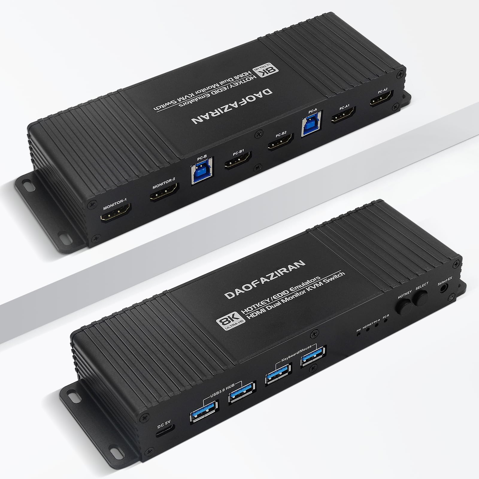 KVM Switch HDMI 2 Computers 2 Monitors 4k 144hz