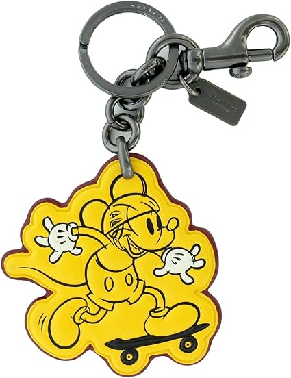 Amazon Co Jp メール便 F Bkban コーチ Coach ブラック バナナ ディズニー チャーム キーリング アウトレット レディース 並行輸入品 服 ファッション小物