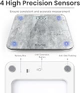RENPHO Digital Bathroom Scale, 400 lb Capacity, LED Display, 0.1 lb/0.05 kg view 4