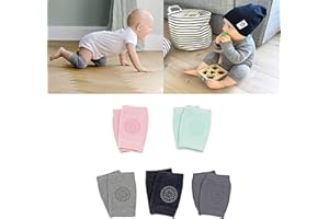Txyk Infant Toddler Baby Adjustable 5 Pair Elastic Knee Elbow Leg Pad