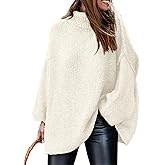 PRETTYGARDEN Women's 2026 Fall Turtleneck Oversized Sweaters Long Sleeve Chunky Knit Pullover Tops Winter Fashion Clothes
