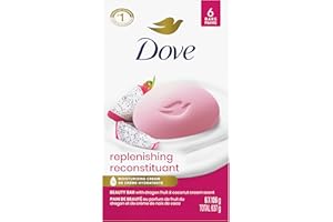 Dove Bar Soap for Deep Nourishment, Replenishing Dragon Fruit & Coconut Cream, for Calm, Replenished Skin 106 g 6 Count