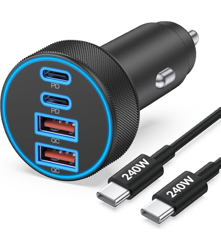 cigarette lighter fast charger USB C Car 2 Pack, Bangfun 36W Adapter USB Car Charger Charging Dual Port [PD+QC 3.0] 12V Car Phone Chargers for iPhone Lisen Car Charger Is Compatible With Virtually All Type 100W USB C Car Charger