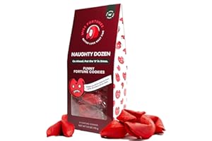 MISS FORTUNES BETTER LUCK NEXT TIME Miss Fortunes, Funny Fortune Cookies, The Naughty Dozen, Show Off Your Questionable Taste! 36 Different Messages, Written by Professional Comedy Writers (12 Count (Pack of 1), Naughty Dozen)