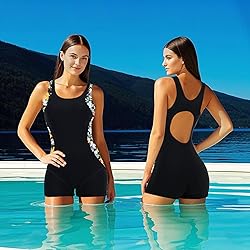 Zando Plus Size Modest Swimsuits One Piece Tummy