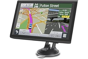 LONGRUF 9 Inch GPS Navigator for Car Truck RV, 2025 Latest Map GPS for Car with Free Lifetime Updates, Voice Guidance, Speed Alerts, Custom Routing, HD Touchscreen