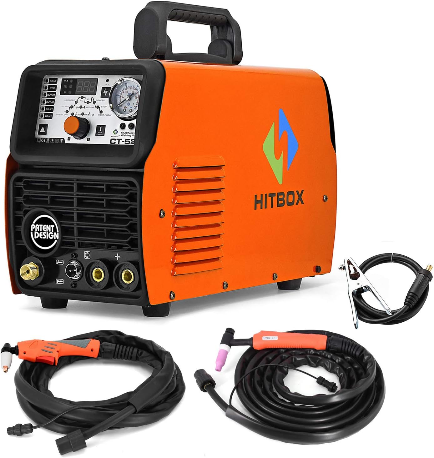 HITBOX 3 in 1 50A Plasma Cutter 220V ARC HF TIG Pulse Cutting Welding