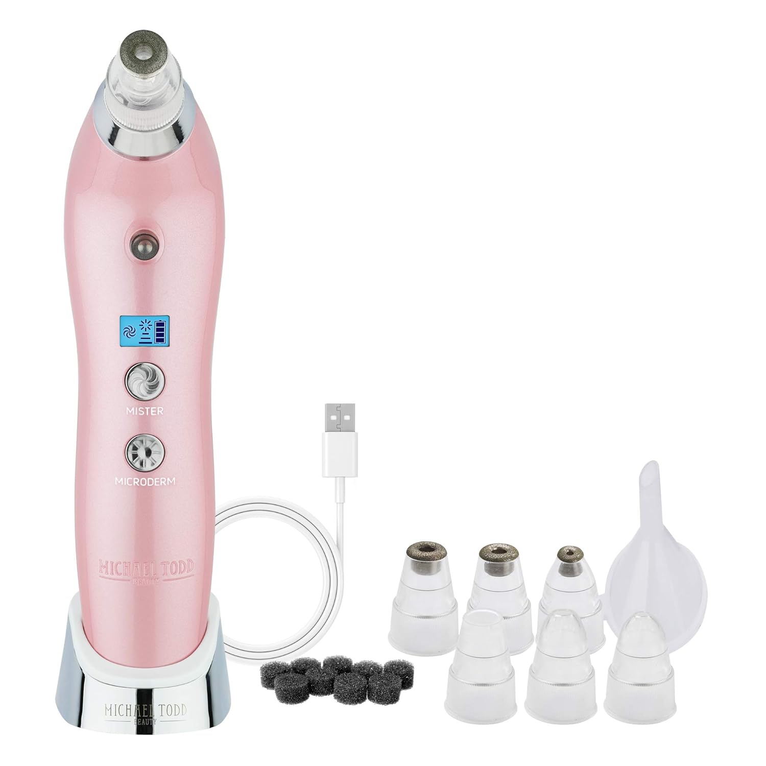 Michael Todd Beauty Sonic Refresher Patented Wet/Dry Sonic Microdermabrasion & Pore Extraction System with MicroMist Technology: Beauty