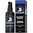 Bossman Organic Mustache & Beard Oil for Men, 2 oz – Natural Beard Moisturizer with Jojoba, Argan & Avocado Oils (Royal Oud Scent)
