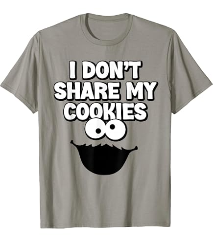 Amazon.com: Sesame Street Cookie Monster Tough Cookie Blue T-Shirt