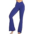 Sunzel Flare Leggings, Crossover Yoga Pants with Tummy Control, High-Waisted and Wide Leg