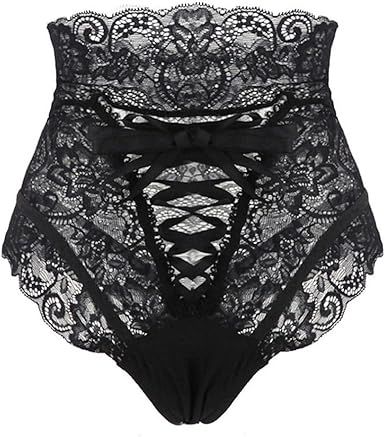high waisted lace briefs