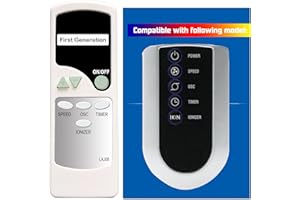 GENGQIANSI Replacement Remote Control for Lasko 2551 2554 2559 4824 T32202 T36212 Wind Curve Tower，T42905 Oscillating Tower，T48331 Xtraair Tower