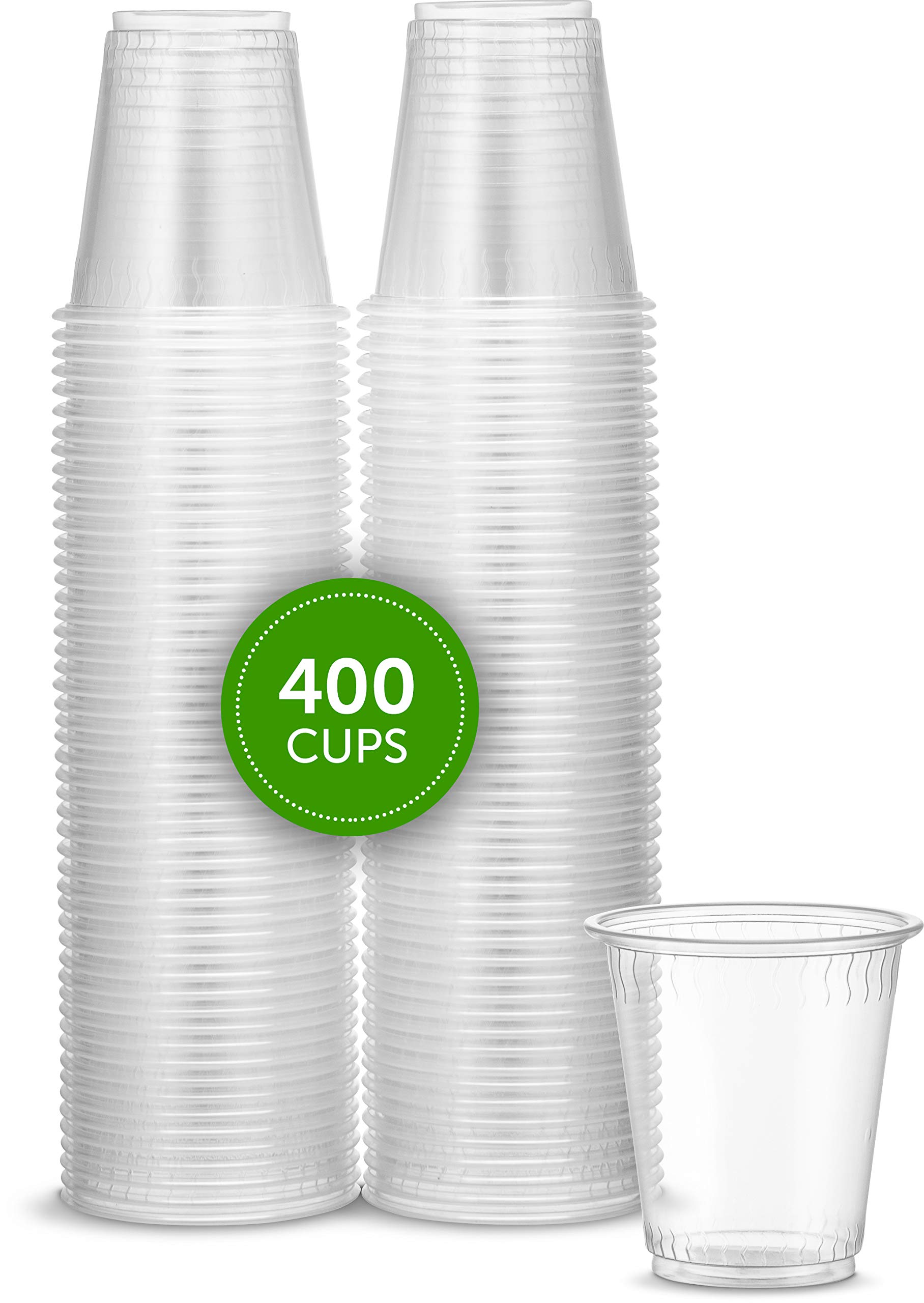 Photo 1 of PLASTICPRO 3 oz Disposable Plasic Clear Drinking Cups [400 Count]