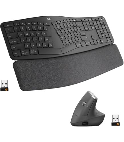 Amazon.com: Logitech Ergo K860 Wireless Ergonomic Keyboard & Lift