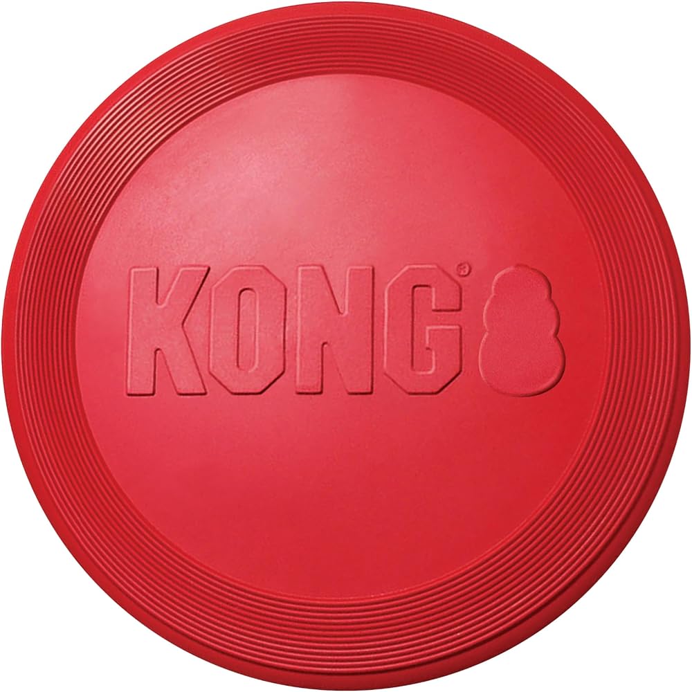 KONG Flyer Durable Natural Rubber Flying Disc Dog Toy Small Dogs