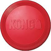 KONG Flyer, Natural Rubber Flying Disc Fetch Toy, for Medium/Large Dogs | Durable KONG Natural Rubber Flying Disc for Fetch, a Safer Disc for Healthy Outdoor Activity &amp; Active Play