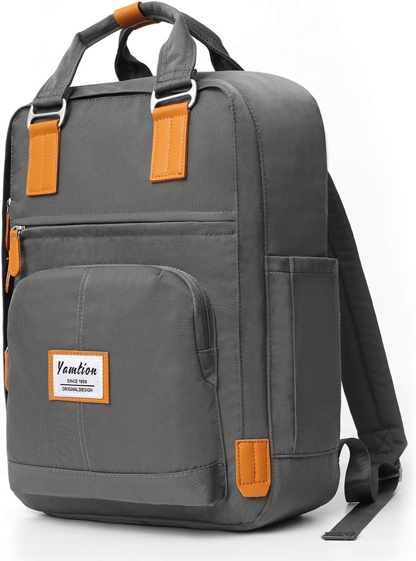 YAMTION Backpack Men and Women for School College,for Boys and Girls, Gja31-darkgray, 15.6"