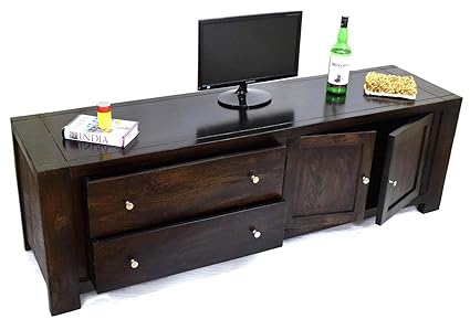Daintree Cuba TV Entertainment Unit (Dark Walnut Finish)