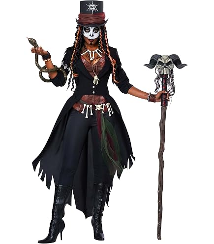 Voodoo Witch Doctor Hat With Dreads - Halloween Costume Accessory, Fancy Dress Party Hat, One Size Fits Most