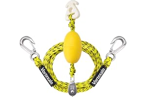 VORTEXAIN Boat Tow Rope with Stainless Steel, Ropes for Towable Tubes Jet Ski Accessories