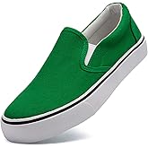 Emma Shoes Low-Top Slip Ons Women's Fashion Sneakers Casual Canvas Sneakers for Women Comfortable Flats Breathable Padded Insole Slip on Sneakers Women Low Slip on Shoes