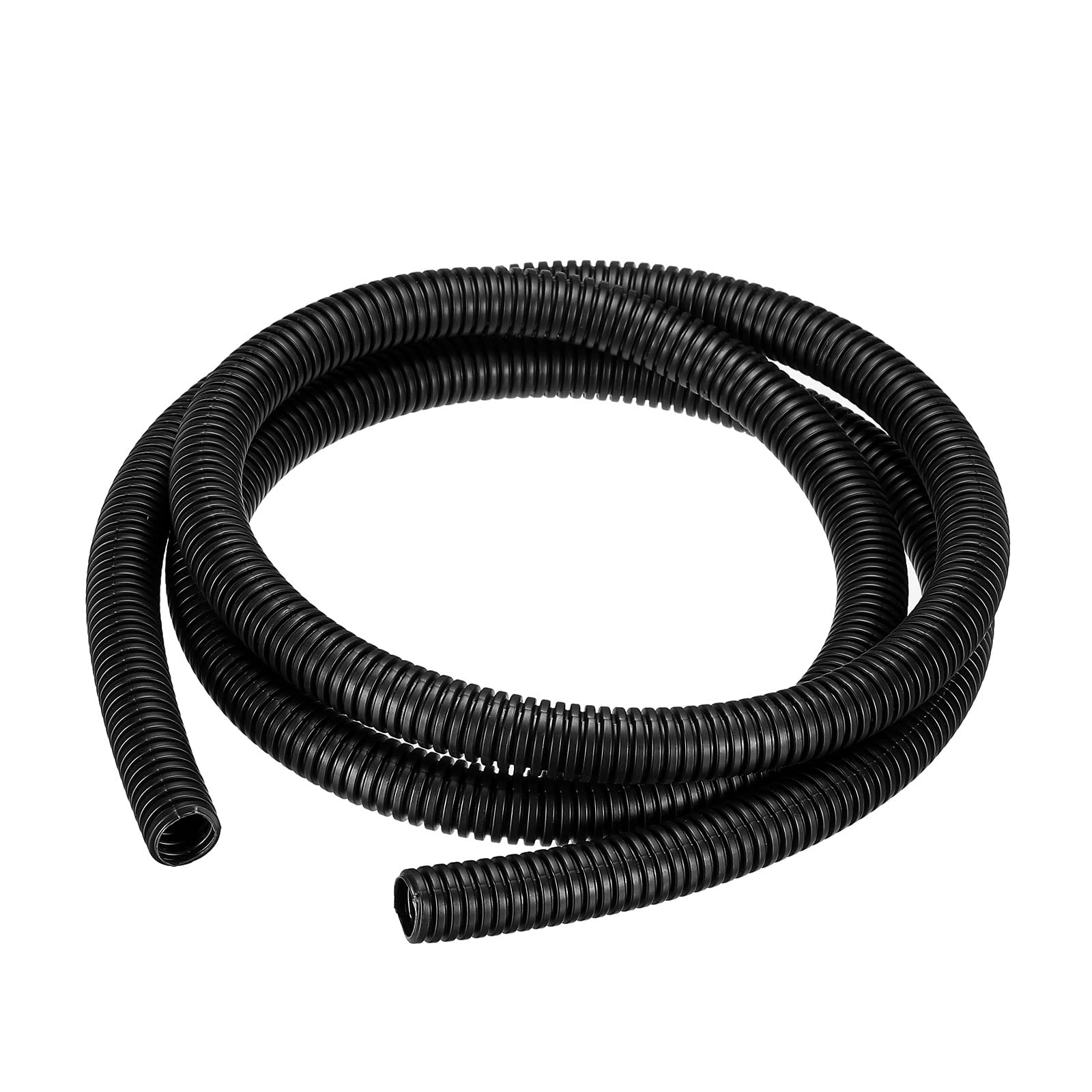 DMiotech 15.8mmx12mmx1.6m PP Non-Split Corrugated Tubing Indoor Outdoor Cord Management for Wrap Tidy Office Garden