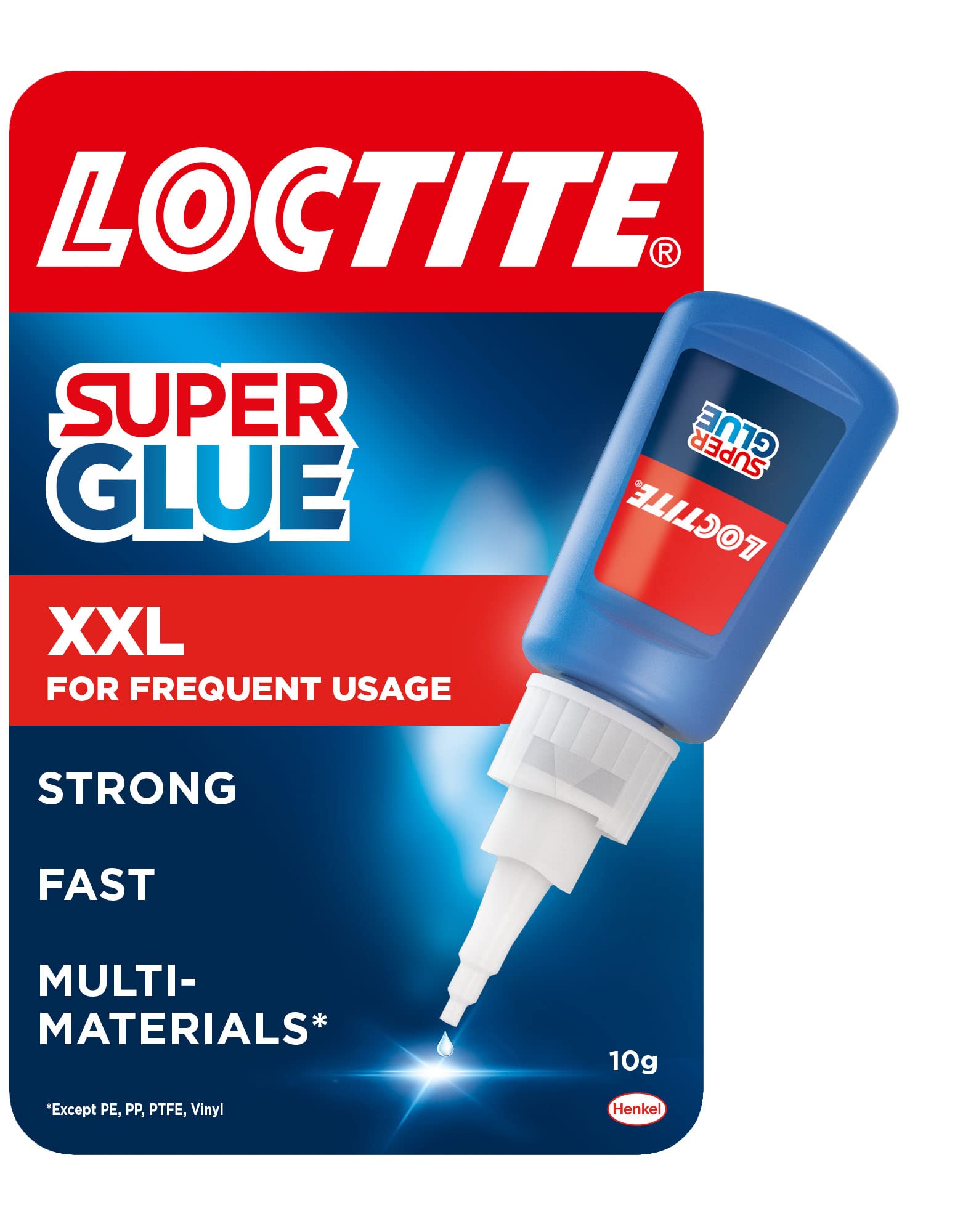 Loctite Super Glue 20g, All Purpose Liquid Adhesive for Repairs, Super Strong Clear Glue for Various Materials, Superglue for Precise Repairs, 1 x 20g