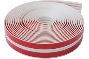 JSIWOTH 10 Ft Multifunctional Molding Trim, Peel and Stick Trim Flexible, Inside &Outside Corner Trim, Caulk Strip for Wall Floor Window Door Ceiling Waterproof Self-Adhesive White